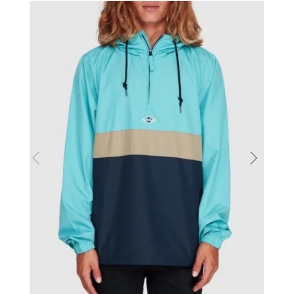 Billabong Recycler Wind Swell Anorak Jacket Windbreaker Mens Medium Polyester